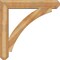 Ekena Millwork Thorton Craftsman Rough Sawn Bracket w/ Offset Brace, Western Red Cedar, 8"W x 44"D x 44"H BKT0806X44X44THR04RWR - alternate 3